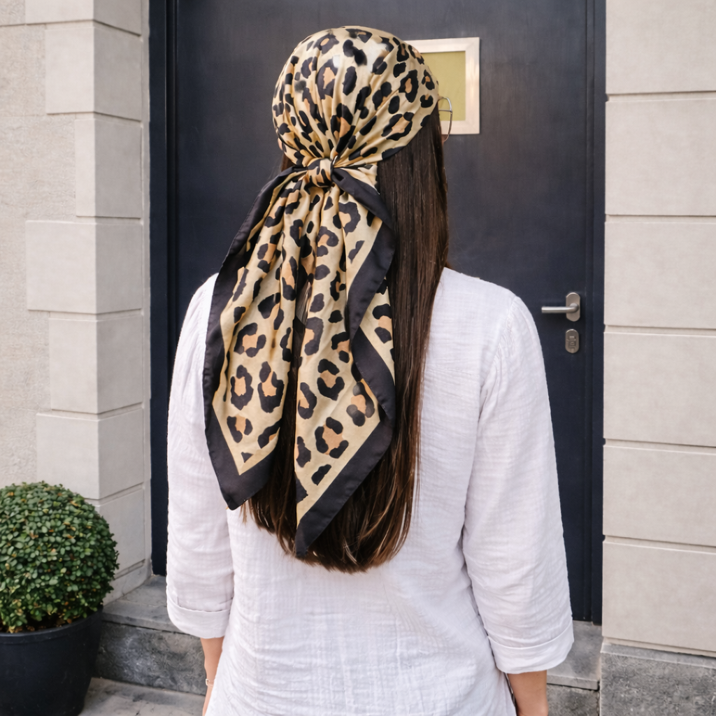 Foulard en Soie - Léopard